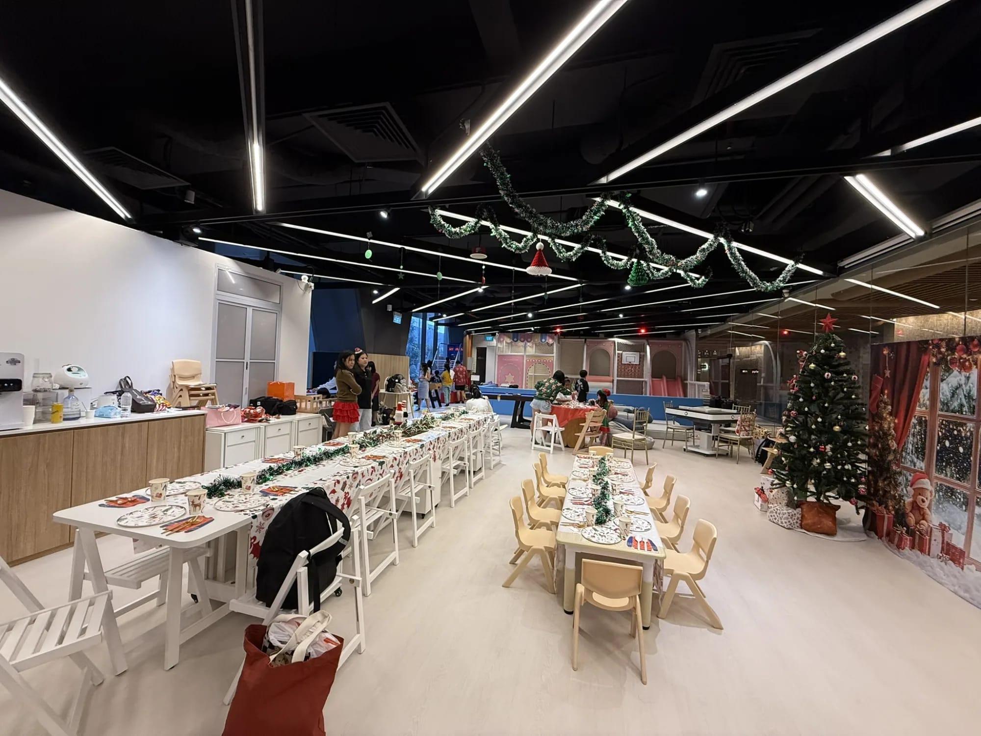 Festive Christmas set-up