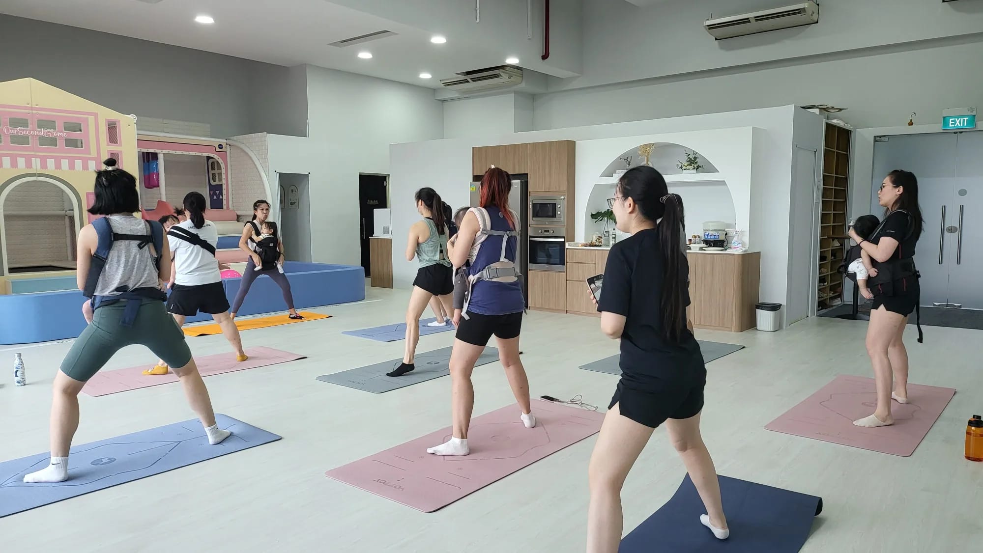 Parent-and-child exercise session