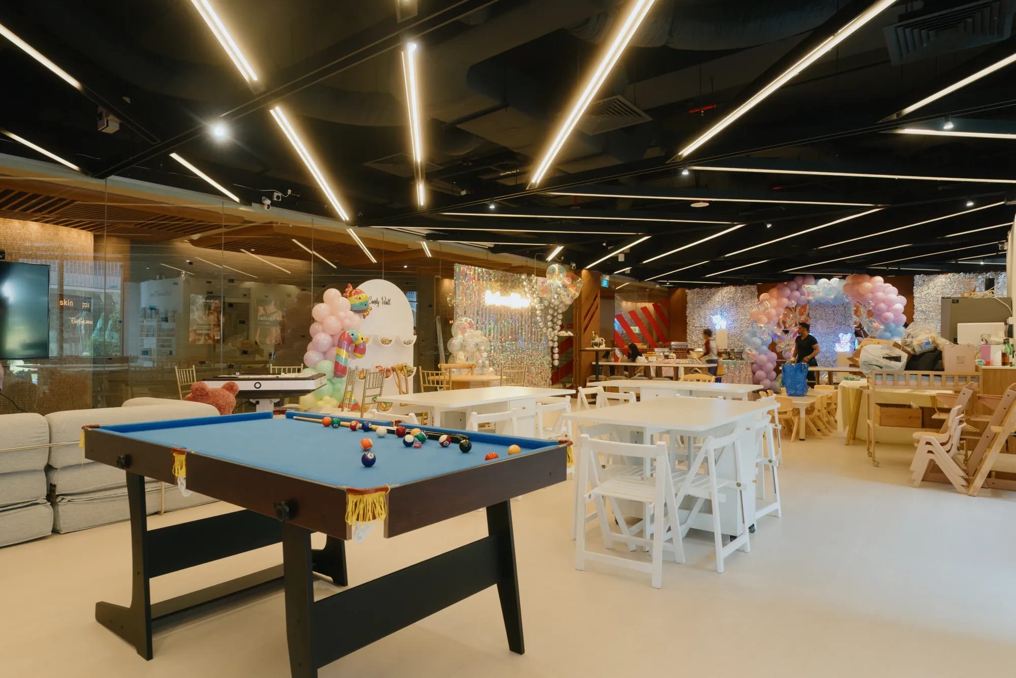 Indoor playground with ball pit
