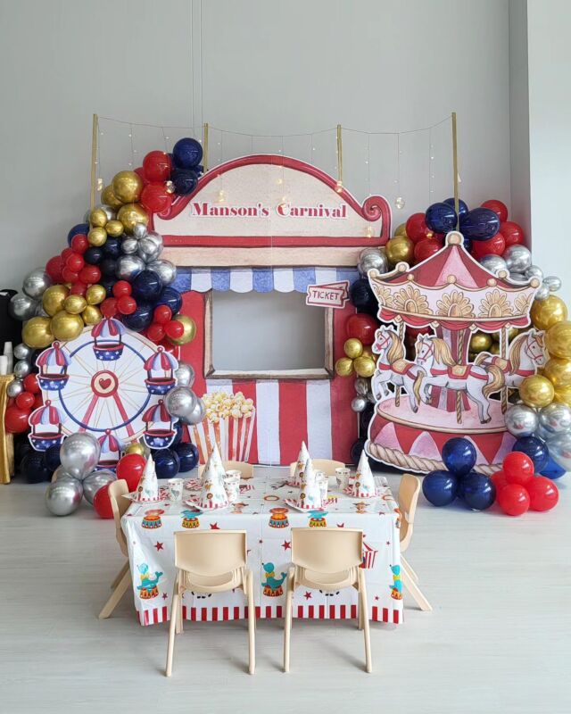 Had a Carnival set up to celebrate Manson turning 2!

What's a carnival without some popcorn and candy floss?

Venue and styling: @oursecondhome.sg 
Popcorn and Candy floss live station: @oursecondhome.sg 
Food catering: @onandondiners

#oursecondhomesg #eventsg #eventspace #birthdaysg #carnival #carinvalbirthday #carnivalthemedparty #carnivalbirthdayparty